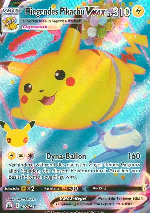 Fliegendes Pikachu VMAX (CEL 007) DE